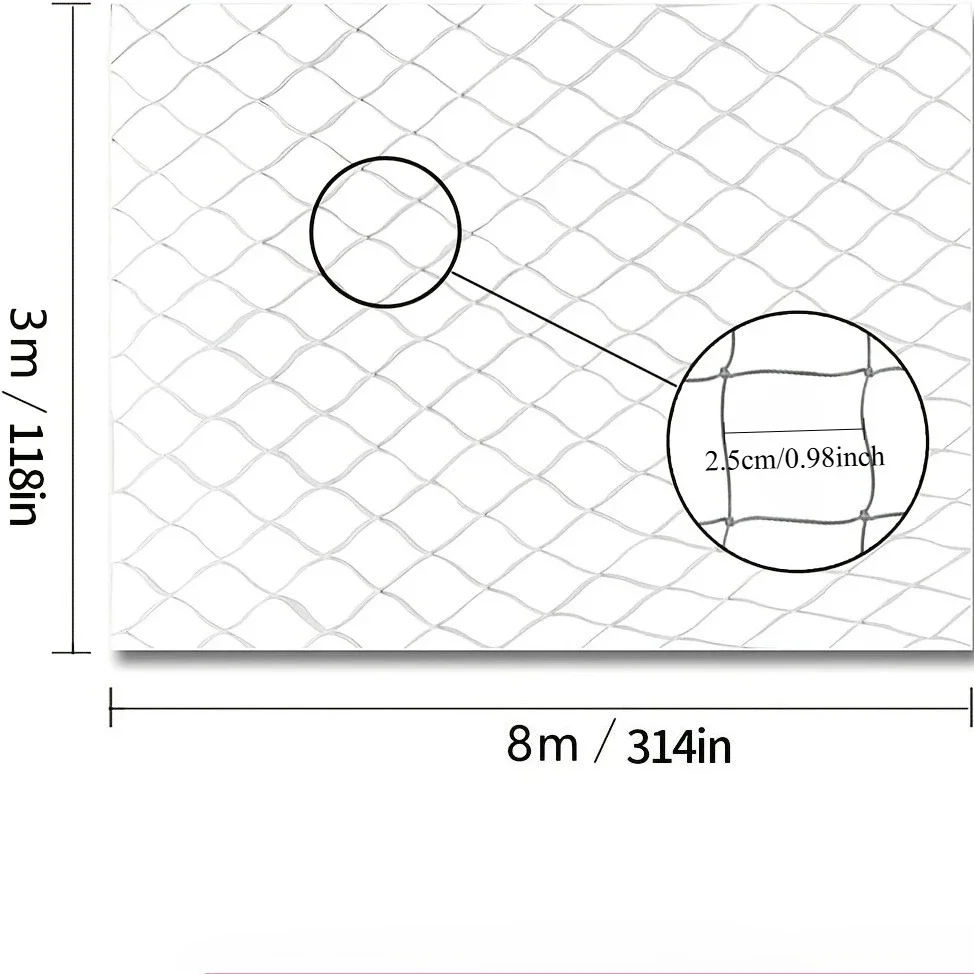 1 kattenet til altaner for at forhindre katte i at flygte, med monteringsbeslag, til indendørs og udendørs vinduer