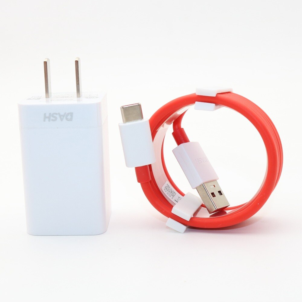 Originele Oneplus 6T Dash Oplader Een Plus 6 5T 5 3T 3 Smartphone 5V/4A snel Opladen Usb Muur Power Adapter, 1M/2M Dash Kabel: US charger X cable