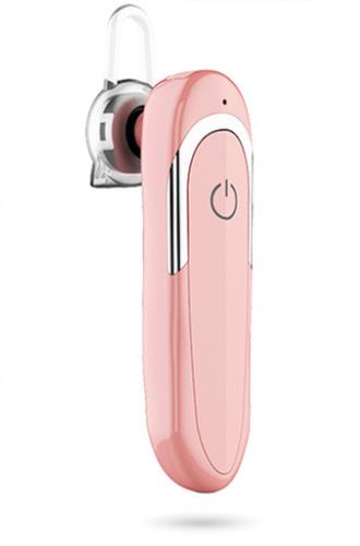 Sport Draadloze Bluetooth Headset 5.0 Oortelefoon Eenzijdige Grote Capaciteit Business Auto Stereo Headset: Rose Gold