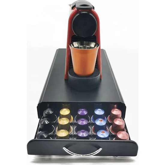 Nespresso -kahvikapseliteline / säilytyslaatikko dolce gusto kapseliteline / laatikon säilytyslaatikon pidinjalusta 360 kääntyvää