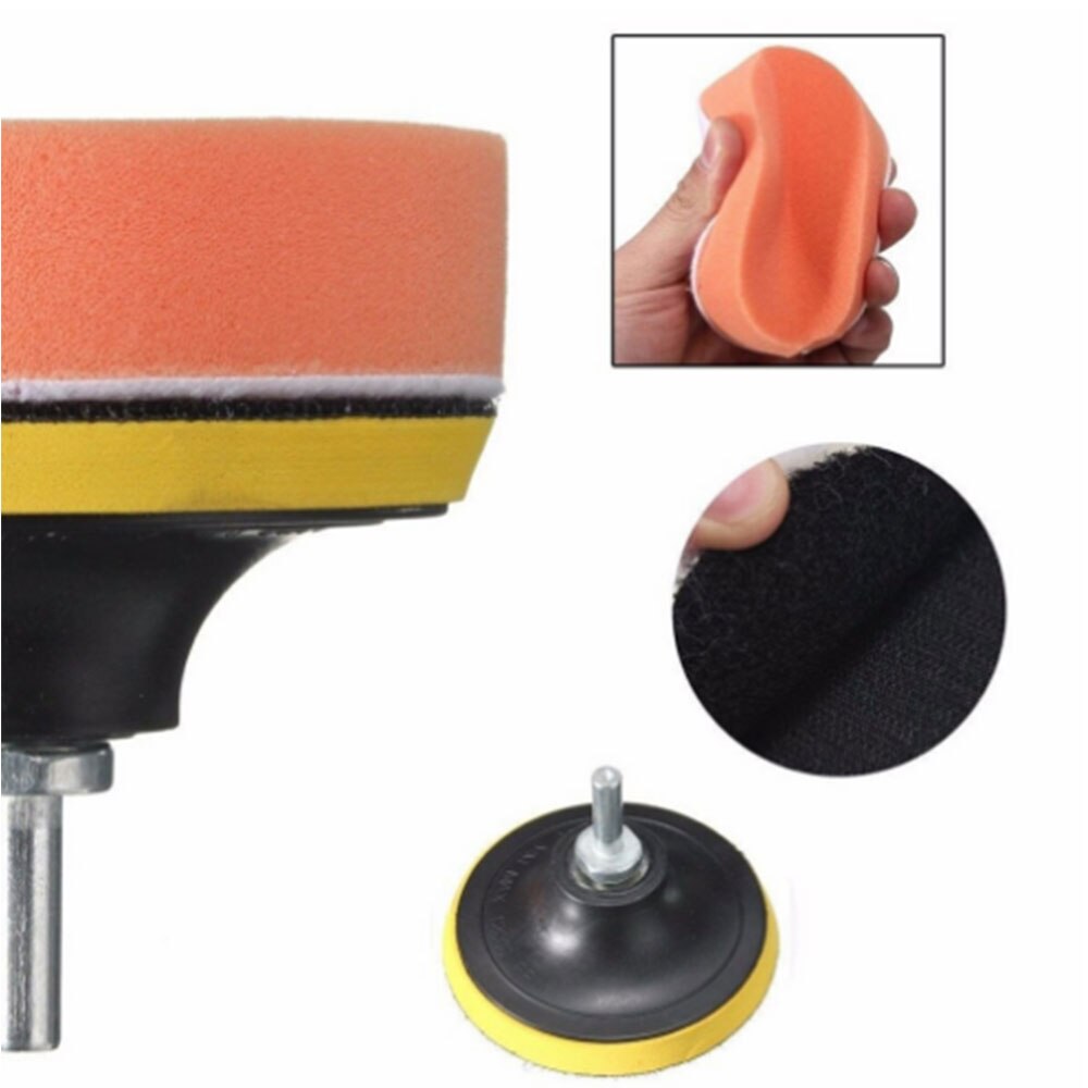 Bil skönhet polering skiva spegel svamp hjul polering hjul set vax polering tätning glasyr polering pad