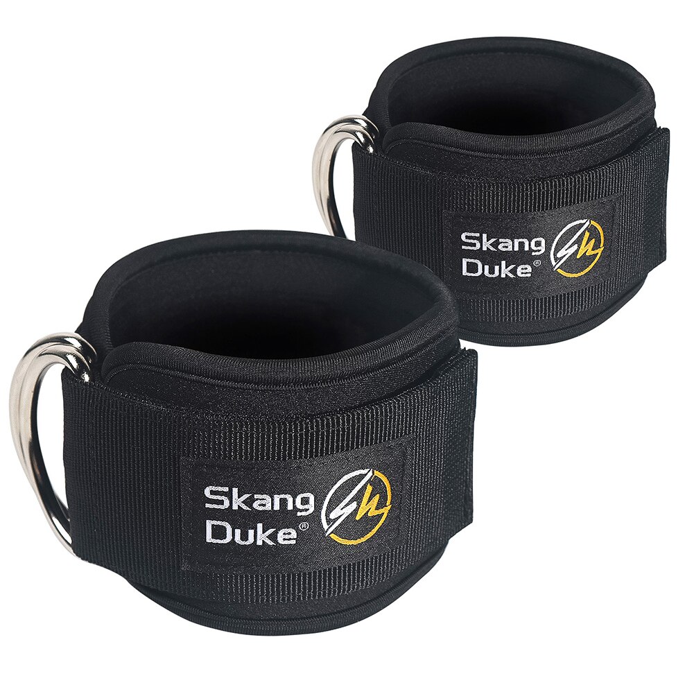 2 Stuks Sport Enkelbandjes Fitness Enkel Ondersteuning Gewatteerde D-Ring Enkelboeien Voor Gym Workouts Kabel Machines Been oefeningen: Default Title