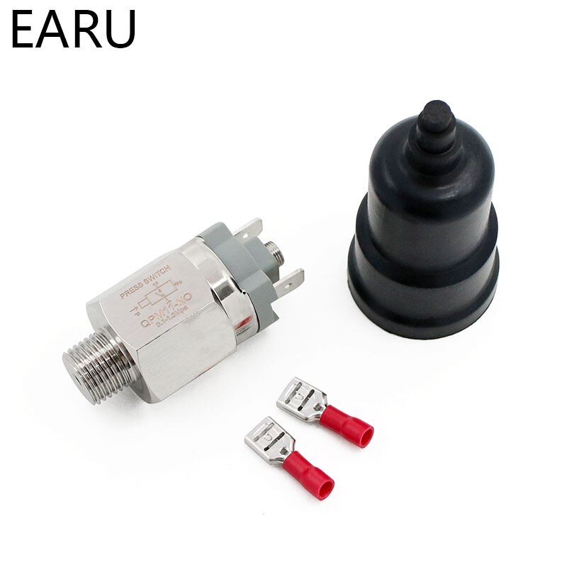 1/4&#39;&#39; Swtich Adjustable QPM11-NC / QPM11-NO Air Pressure Switch Wire External Thread Nozzle Pressure Controller Sensor Pnumatic