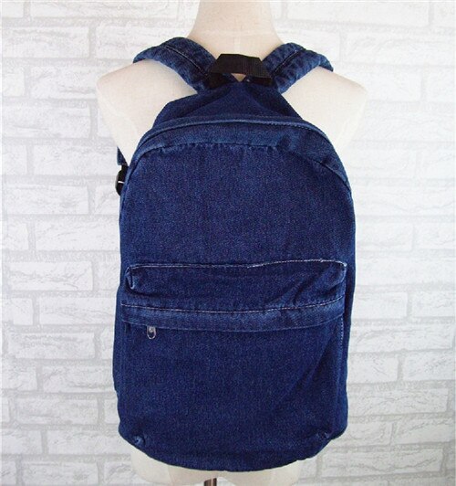 Jungen Mädchen unisex Jahrgang Gewaschen Denim Jean Schule Tasche Reise Passenden Rucksack: Stil 1