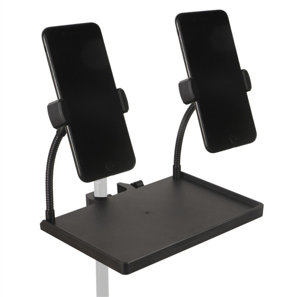 Microphone Stand Sound Card Tray Bracket 6cm To 10cm Width Smartphone Devices Guitar Performance Live Smartphone Holder