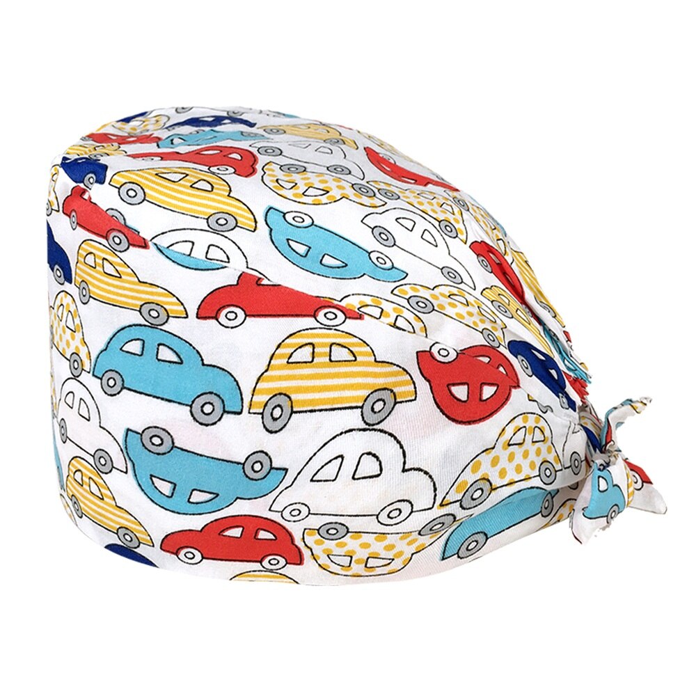Hospital operating room scrub caps female nurse nursing work caps breathable printing beauty salon nursing hats custom: 12007