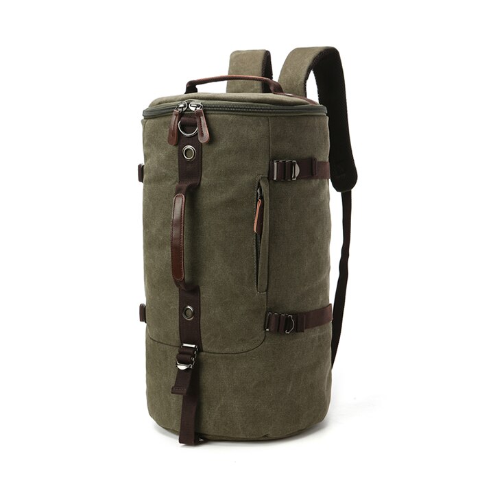 SNAP TOURS Stof Canvas Reistas Voor Mannen Mode Grote Ruimte Hand Bagage Mannelijke Weekend Plunjezak: ARMY GREEN