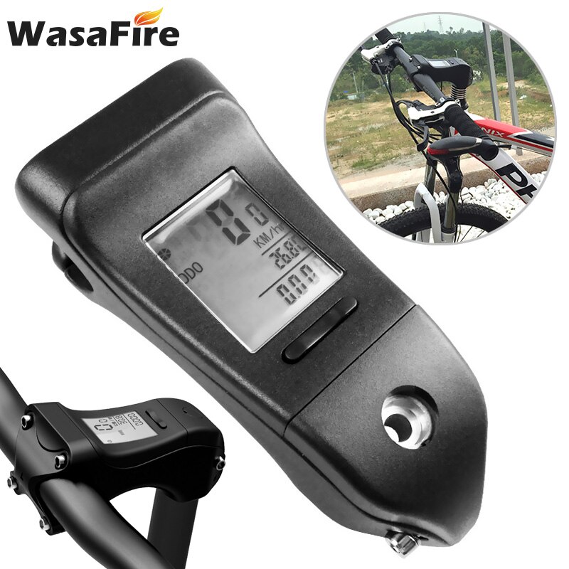 2 in 1 cykelcomputer frempind stigning baggrundsbelysning cykel stopur styr vandtæt speedometer mtb kode bord cykel kilometertæller