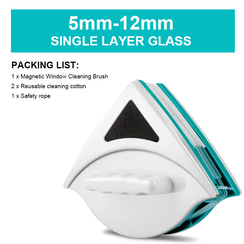 Gason vinduesrenser dobbeltsides glasrengøringsbørste magnetiske magneter husholdningsværktøj visker nyttige overfladebørster 3 ~ 30mm glas