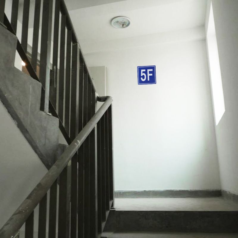 7.8 tommer etasjeskilt aluminiumsbygningsgulv skilt 1f to 10f for skolehus leilighet hus hotell sykehus