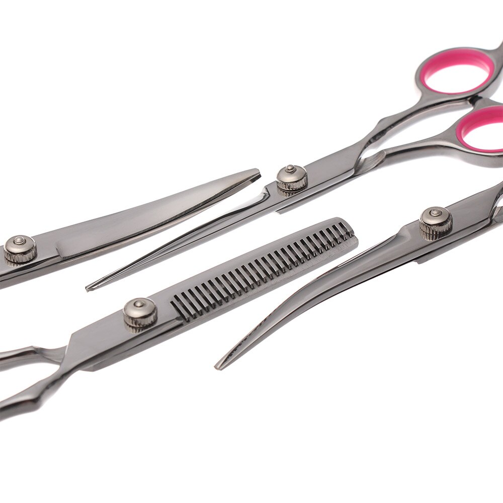 Sharp Blades Stainless Steel Dog Grooming Thinning Scissors Thick Hair Fur Ear Face Coat Trimming Pet Shears