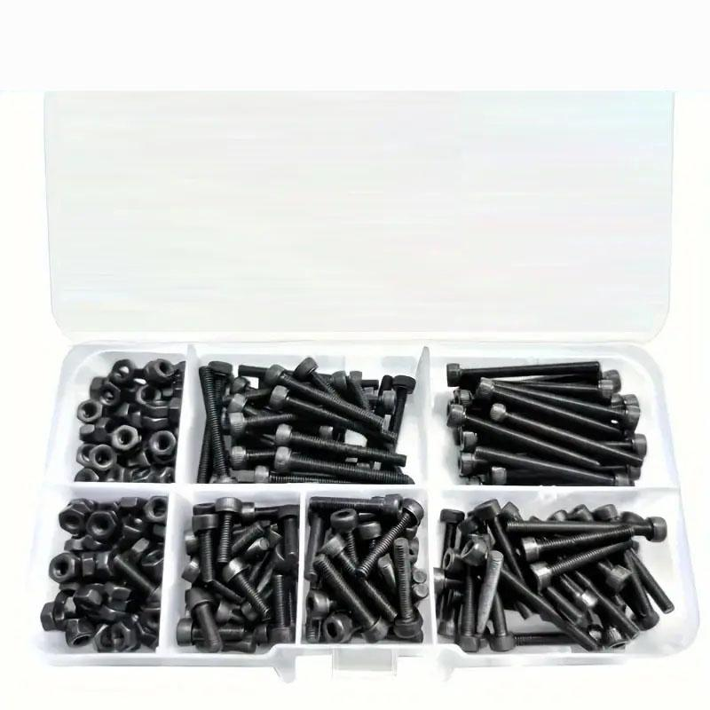 150 Set Van M3 X 8Mm, 12Mm, 16Mm, 20Mm, 25Mm 12.9 Gelegeerd Staal Zeskantbouten En Moeren