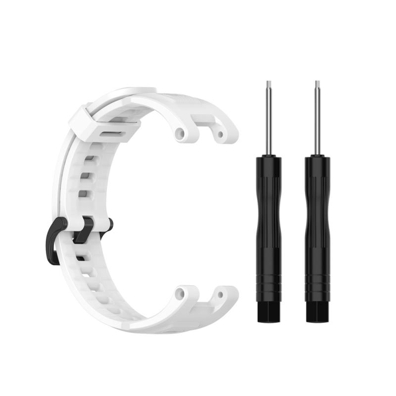 8 Kleuren Zachte Siliconen Horloge Band Voor Amazfit T-Rex Smart Horloge Armband Vervanging Polsband Verstelbare Sport Horloge Band: white