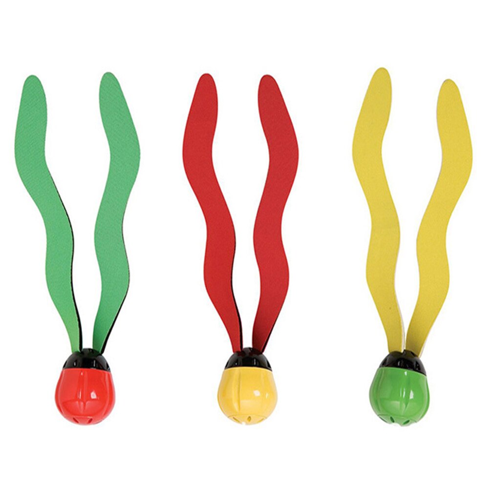 3pcs Set Swimming Swim Pool Child Kid Toy Kids Pool Seaweed Toys Outdoor Sport Dive Diving Grab Stick Sea Plant Accessories: Default Title