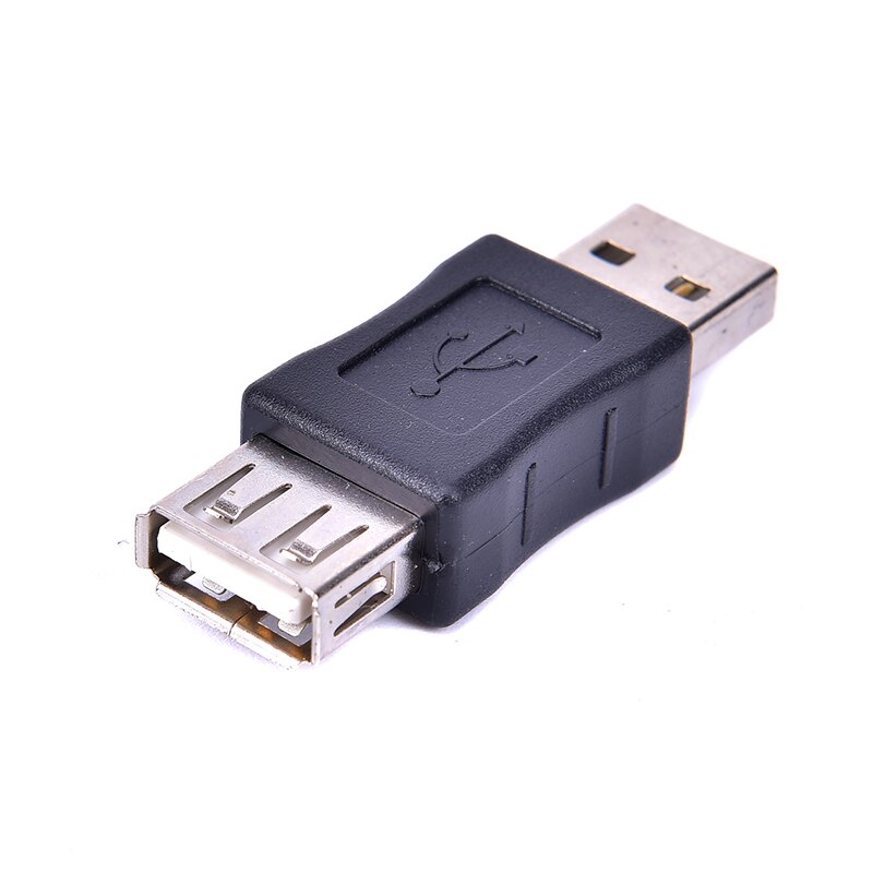 USB Adapter Converter Male to Female Connector Adapter USB Gadgets Black