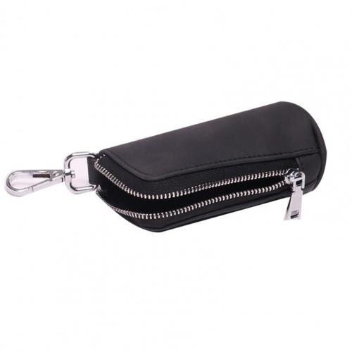 Portable Small Golf Ball Bag Mini Waist Pack Faux Leather Key Case Storage Pouch for Golf Lovers Golf Ball Container: Black