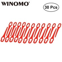 Winomo 30Pcs Plastic Gras Trimmer Messen Mower Vervanging Trim Snelle Switchblades