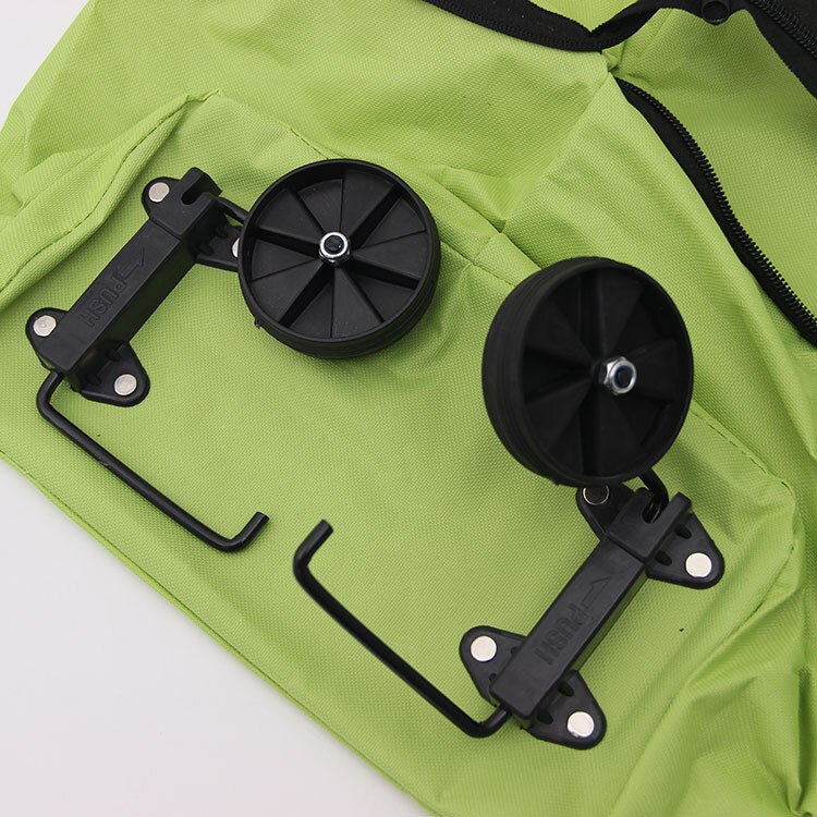 Grote boodschappentas met wielen winkelwagen stijlvolle huishoudtrolley opvouwbare boodschappentas sleeptas opvouwbaar oxford doek