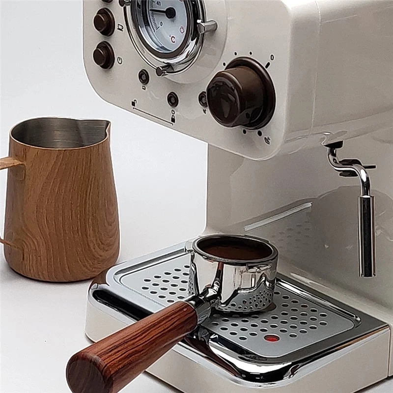 Bodenloser Siebträger 51 mm für Delonghi Ec680 Ec685 mit Ersatzfilterkorb Espressomaschine Werkzeuge Barista Zubehör