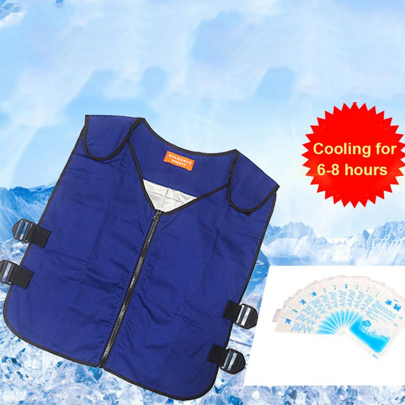 Outdoor Zomer Cooling Vest Jas Ijs Zak Kleding voor Fietsen Vissen Outdoor Activiteit Anti Hoge Temperatuur