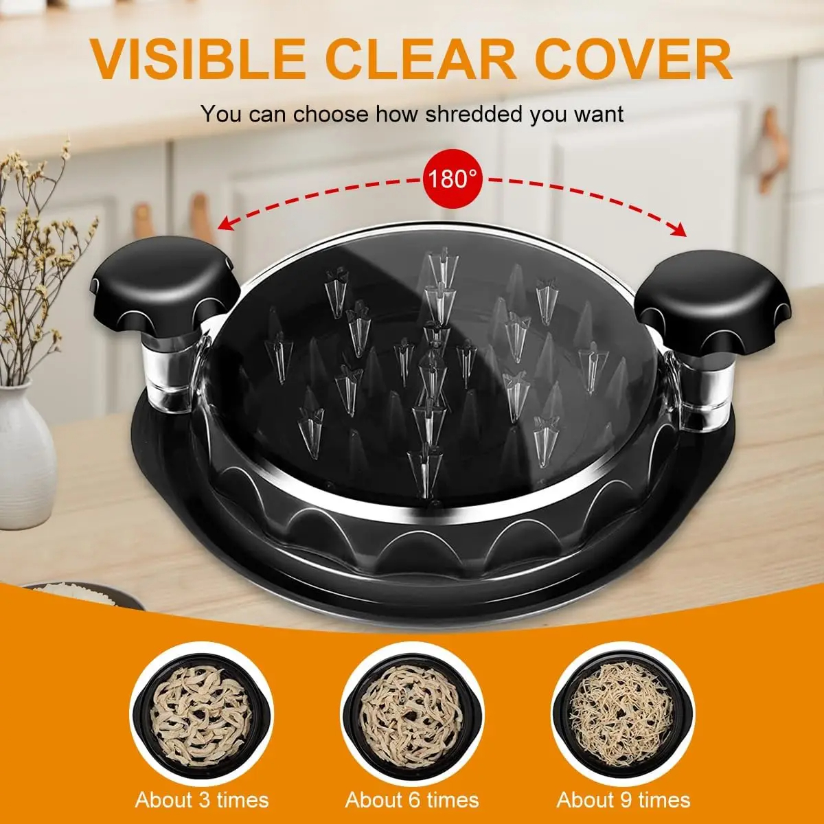 Herramienta trituradora de pollo, máquina trituradora de separación de carne y pecho con tapa para triturar pollo, cerdo y ternera