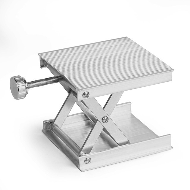 Aluminum Router Lift Table Woodworking Engraving Spirit Level Lifting Stand Construction Level Woodworking Tools: Silver Aluminum