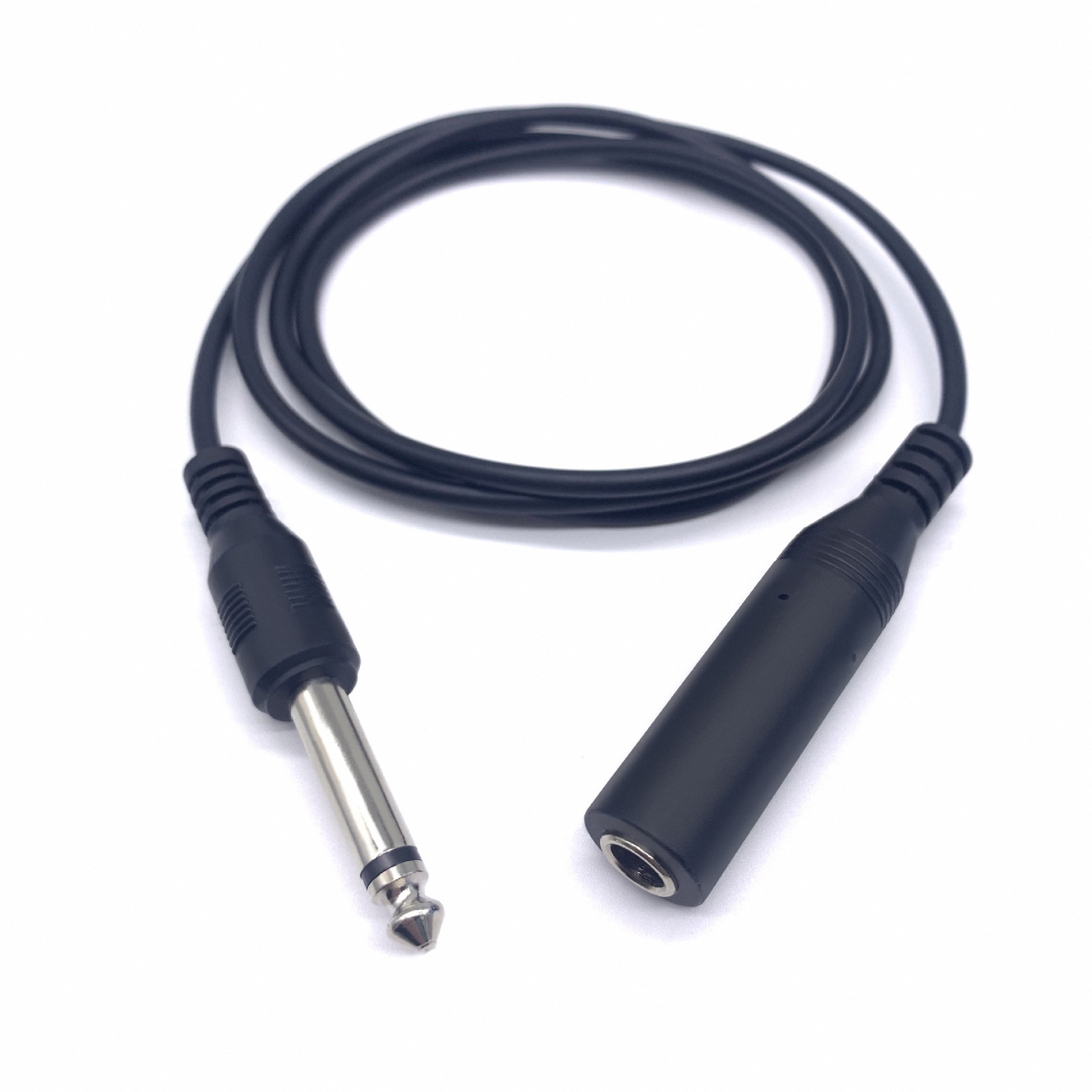 6.5mm TRS Audio Male Female Microphone Sound Box Guitar Extension Cable 6.35mm Mono Jack Microphone Audio Extension Cable: Default Title