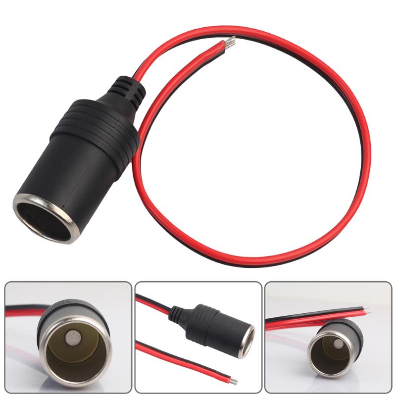 Vodool 30cm universal 12v 10a 120w bil sigarettenner hunn stikkontakt auto bil sigar lader kabel strømkontakt adapter