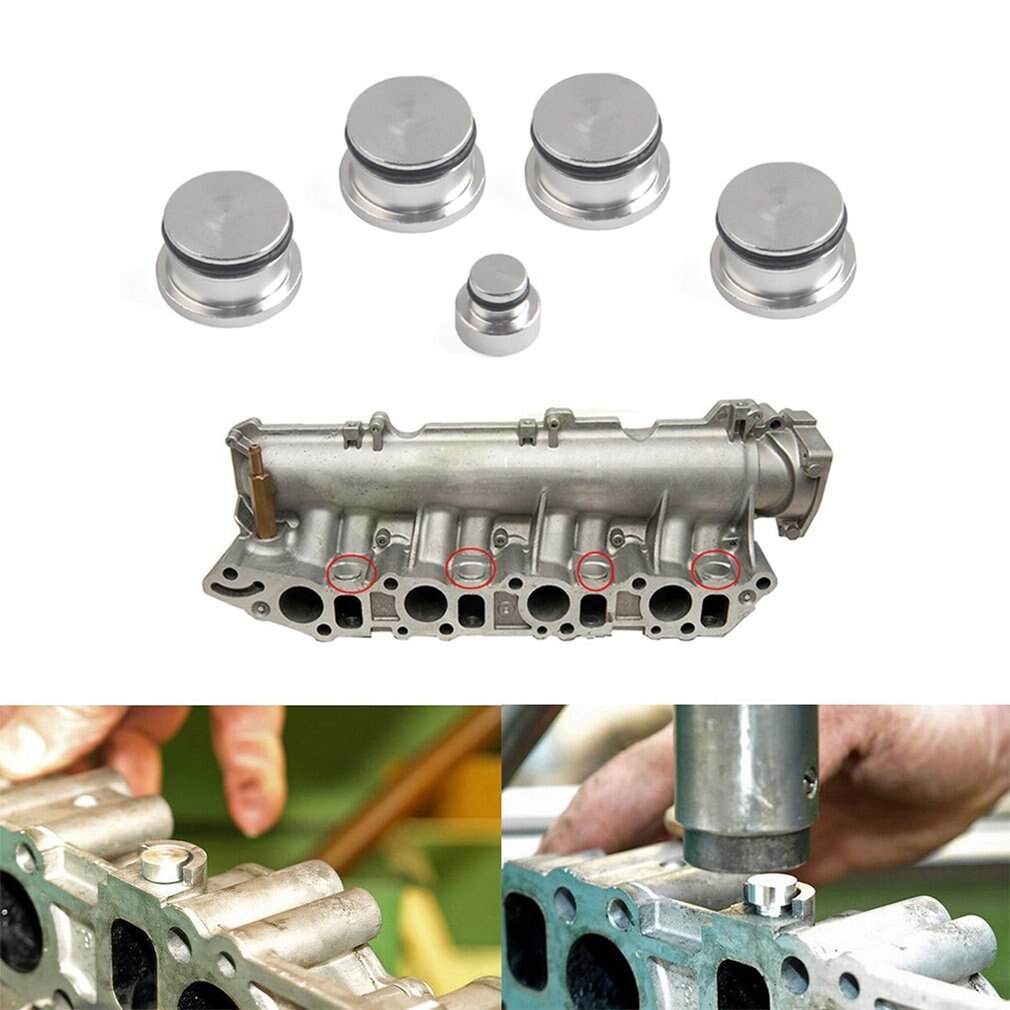 Aluminum Auto Intake Manifold Swirl Flap Blind Plug Kit Plugs For Opel For Saab For Fiat For Alfa Romeo 1.9 Z19DTH