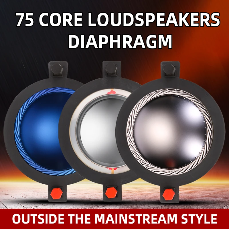 74.5- kjerners diskant-talespole 100-500w- lydhøyttaler titanfilm blåfilm komposittfilm 75.5mm diskantmembran