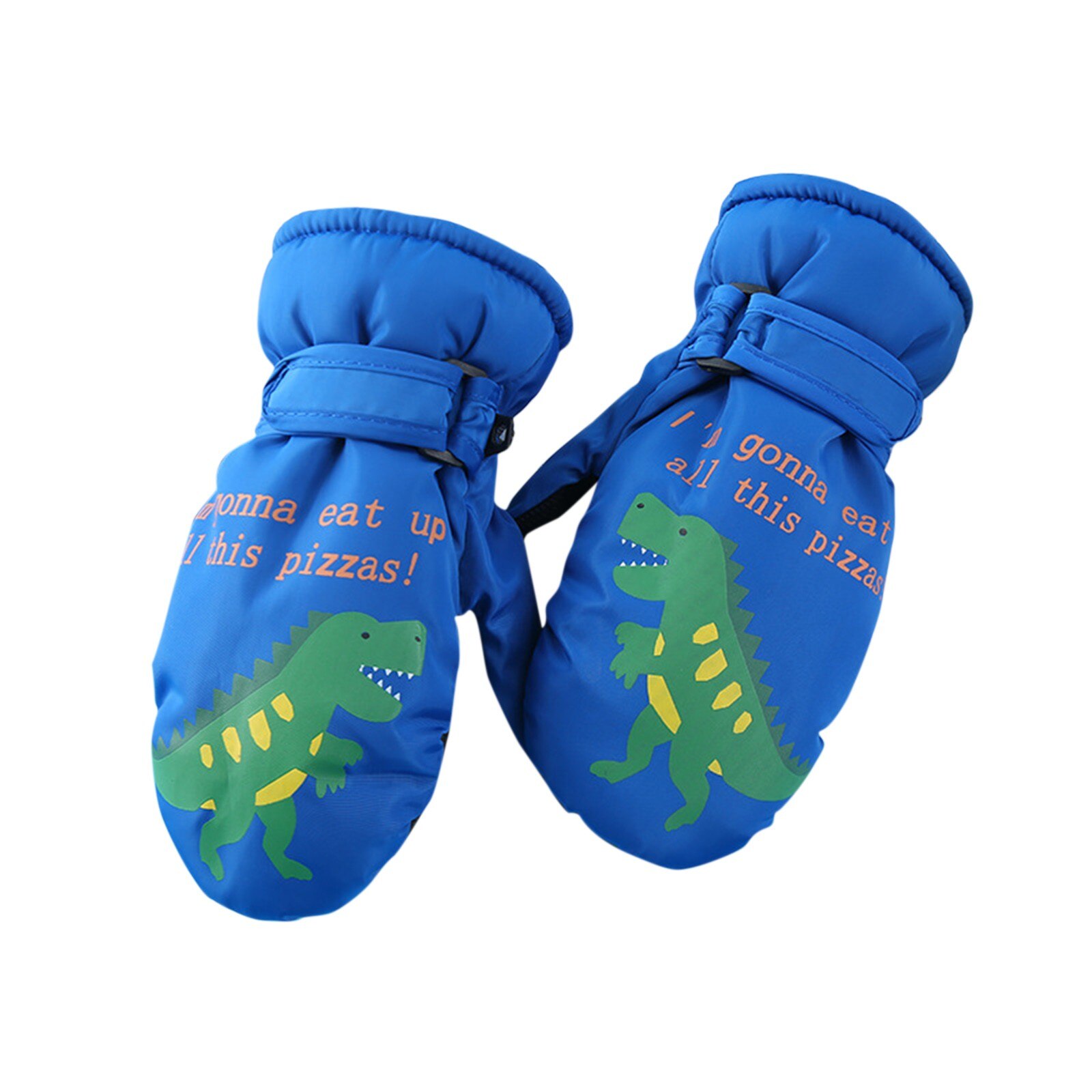 2-16Years Kids Winter Warme Handschoenen Winddicht Kinderen Jongens Meisjes Ski Fietsen Klimmen Outdoor Handschoenen Waterdicht Anti-Slip Wanten: Blue  / 10-12 months