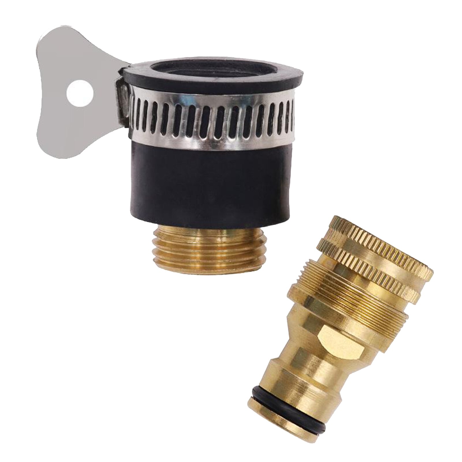 3/4 or 1/2 Universal Threaded Tap Gardening Water Hose Adapter Quick Pipe Connector Fittings Brass Tap Adapter