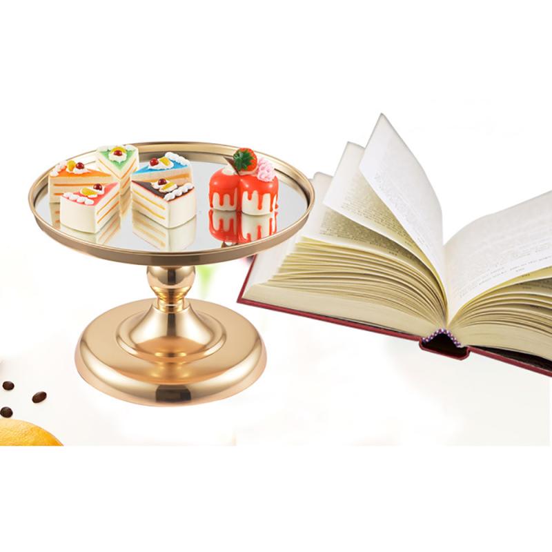 8/10/12 Inch Wedding Cake Stand Set Gold Mirror Metal Cupcake Beautiful Tray Dessert Display Decoration Tools Baking Dishes Pans