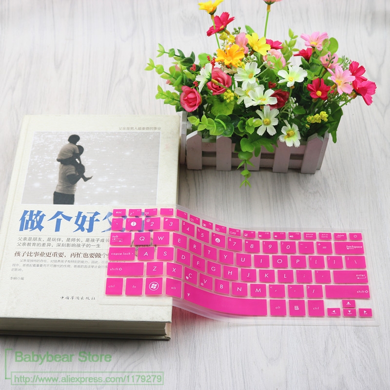 13 cal laptopa klawiatura pokrywa Protector dla Asus ZEN książka U410 U303LB/UB UX303FA/CA U4000 UX305 UX303UB U303UB UX306LG: rose