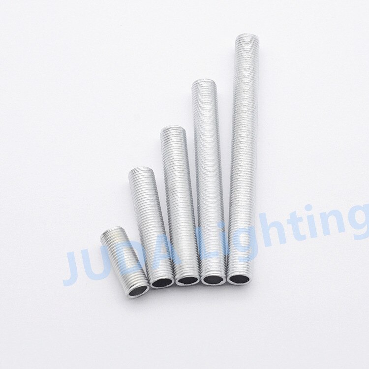 Lampvoet verbindingsbuis 100mm metrisch  m10 tand holle schroefbuis verzinkt platte buis lamphouder adapter verlichtingsaccessoires