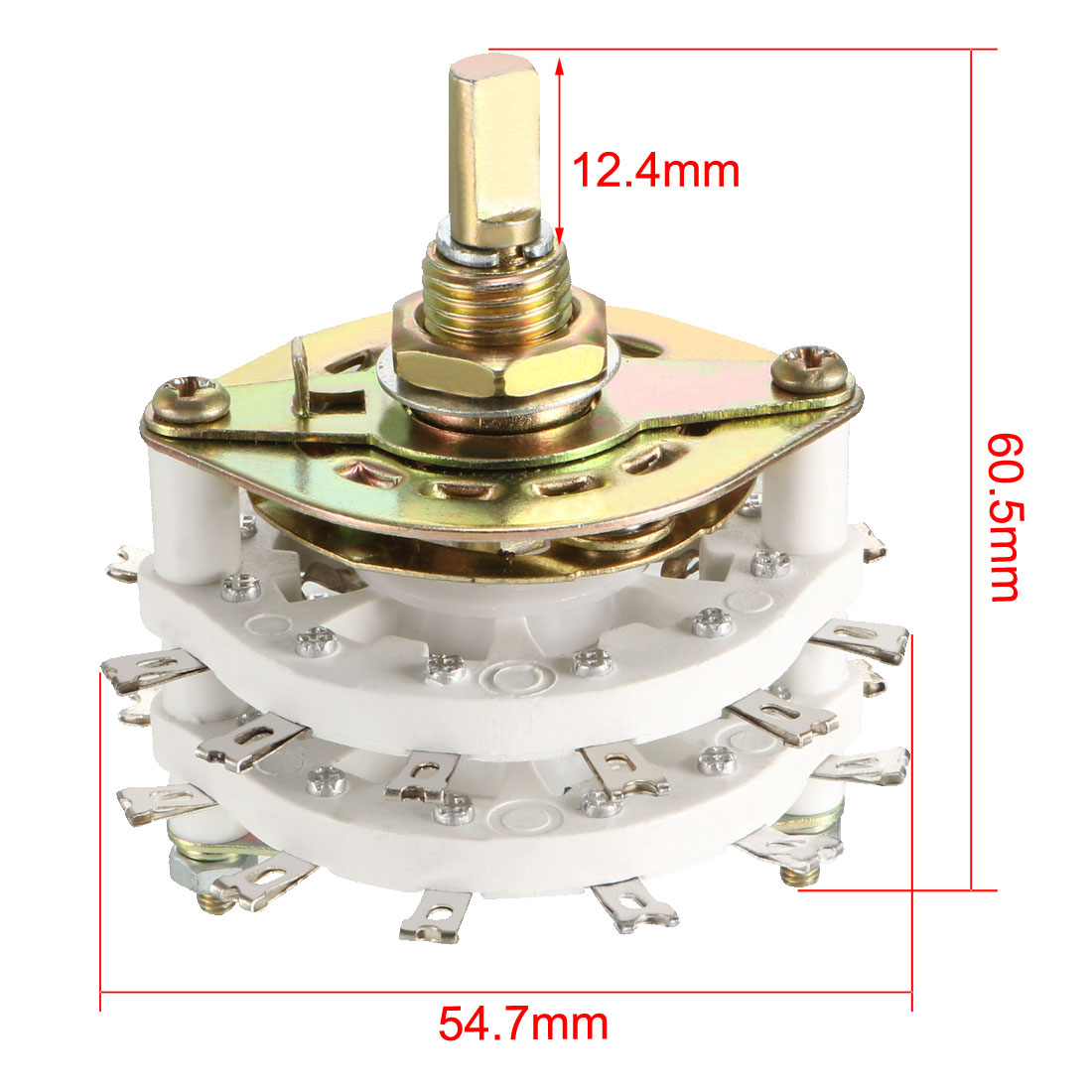 Uxcell 1pc- bands kanals vridomkopplare 6 p 3t/4 p 5t/6 p 5t/4 p 3t/4 p 11t 2/3/4 däck plast metall för elektroniska enheter