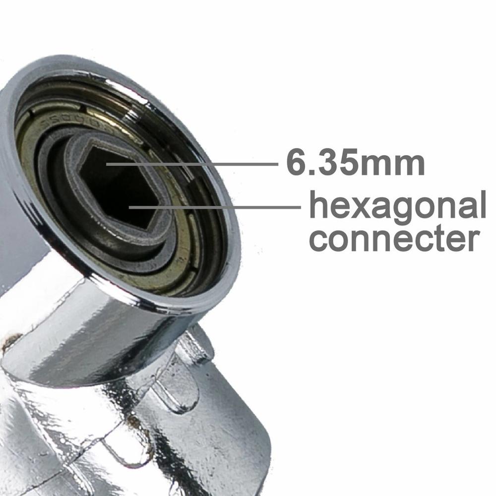 105 Degree Angle Screwdriver Holder Adapter Adjustable Bits Nozzles Angle Screwdriver Tool 1/4 "Inch Neutral /