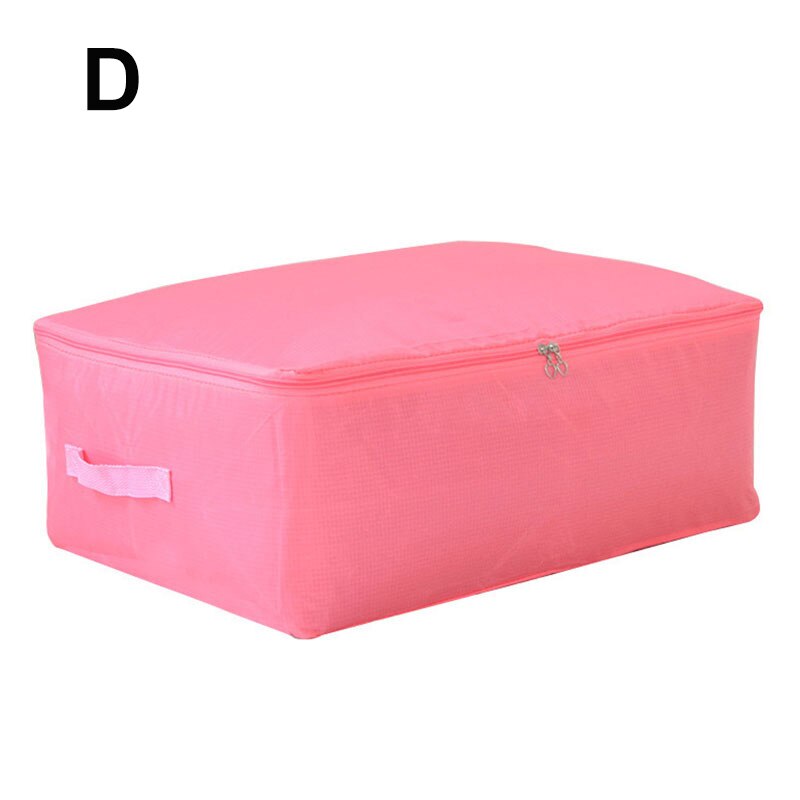 Foldable Oxford Cloth Storage Bag Clothing Bedding Blanket Quilt Closet Organizer Box Cabinet Wardrobe Container With Handles: D