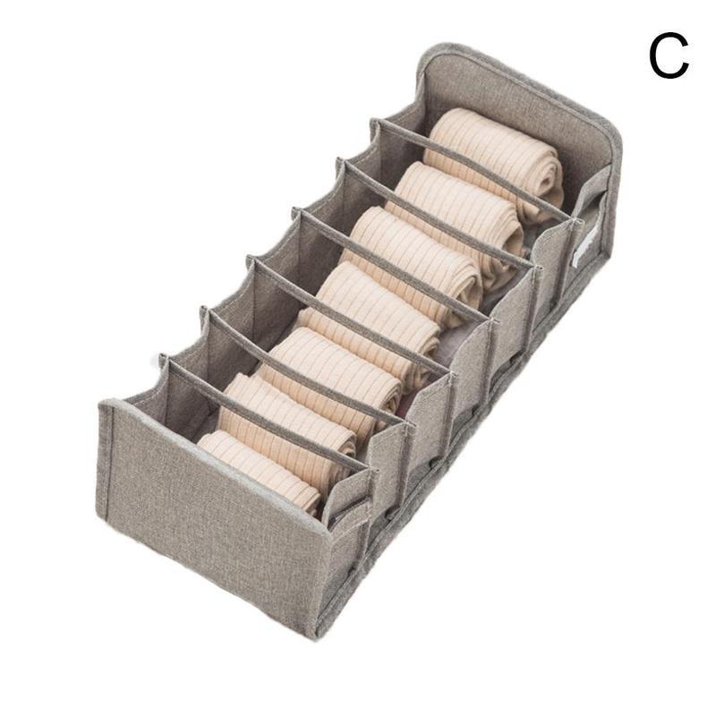Boîte De Rangement Lingerie Chaussettes Soutien-Gorge Sous-Vêtements Pliable Diviseur Tiroir Placard Organisateur Ménage Vêtements Boîte De Rangement: Argent