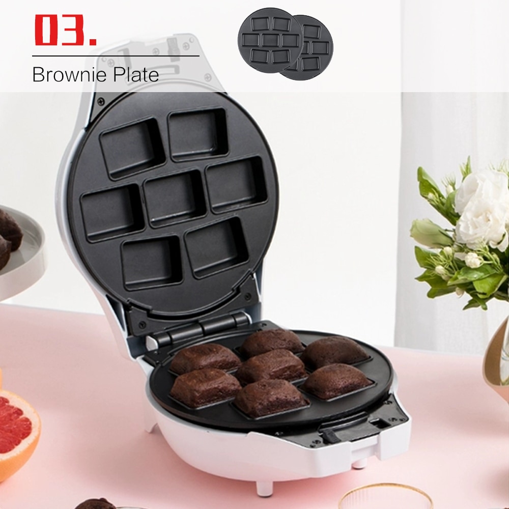 Wafels Maker Platen Donuts Taiyaki Brownie Ei Wafel Mini Pie Wafel Kegel Verwijderbare Platen Non-stick Coating 220V