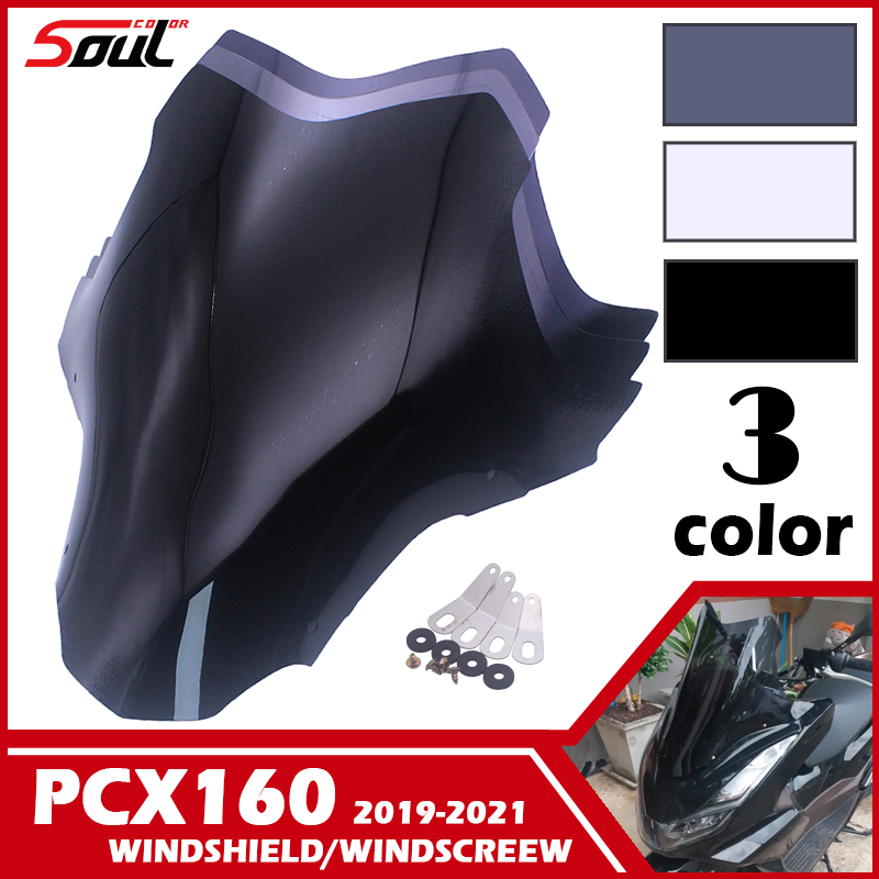 Motorcycle Sports Visor Windshield Viser Windscreen Fits For HONDA PCX160 PCX 160 19 20 21