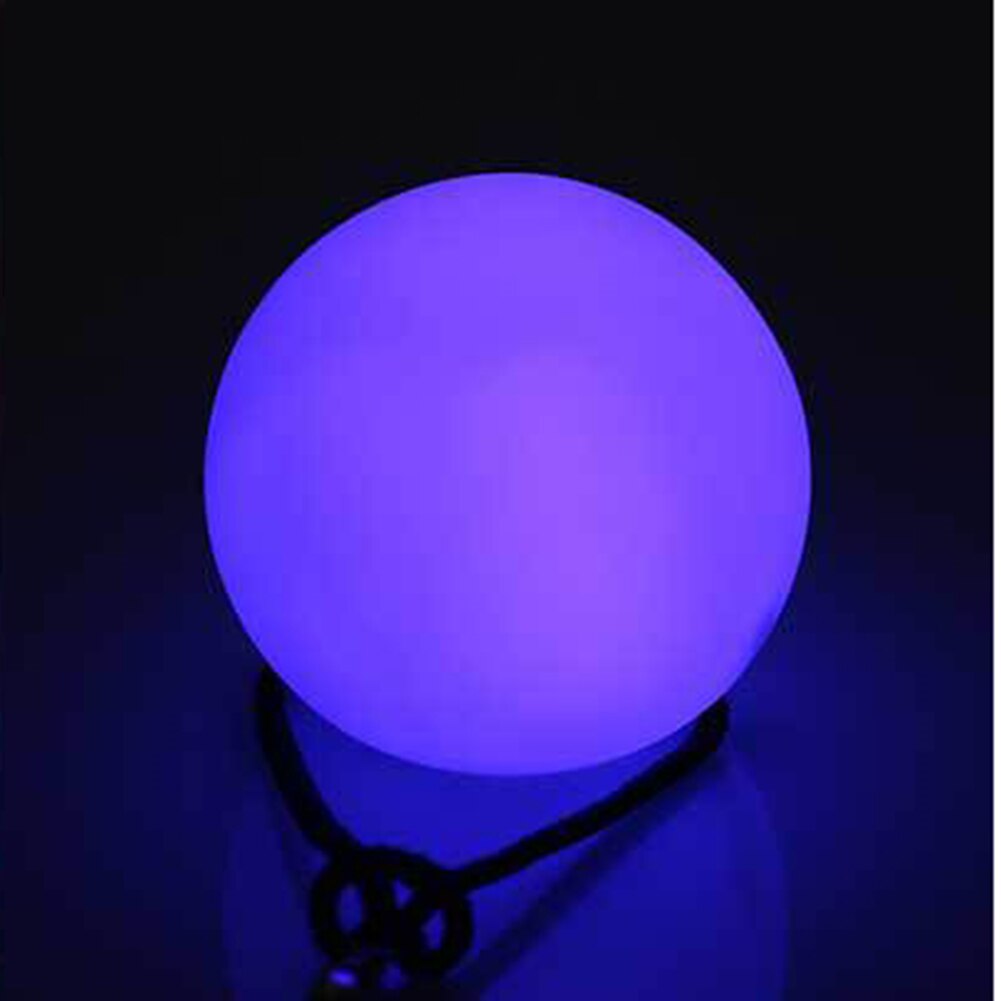 Bola luminiscente de lanzamiento, luz multicolor, malabares, bolas lanzadas, accesorios de baile