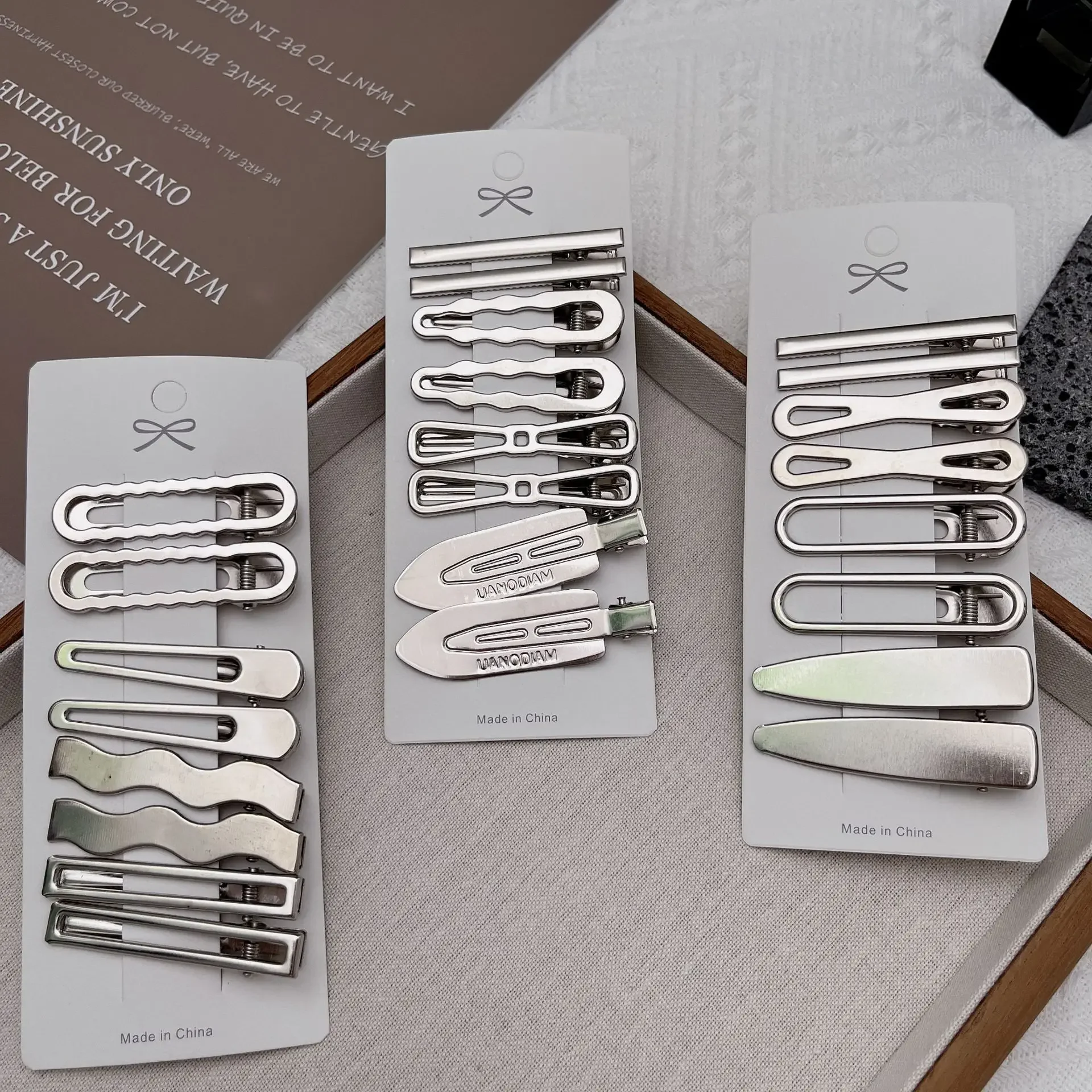 Splitter Metall Haarspangen Frauen Mädchen Y2K Entenschnabel Haarnadel Persönlichkeit Pony Seite Kopfbedeckung Haarspangen Haarspange Styling Zubehör