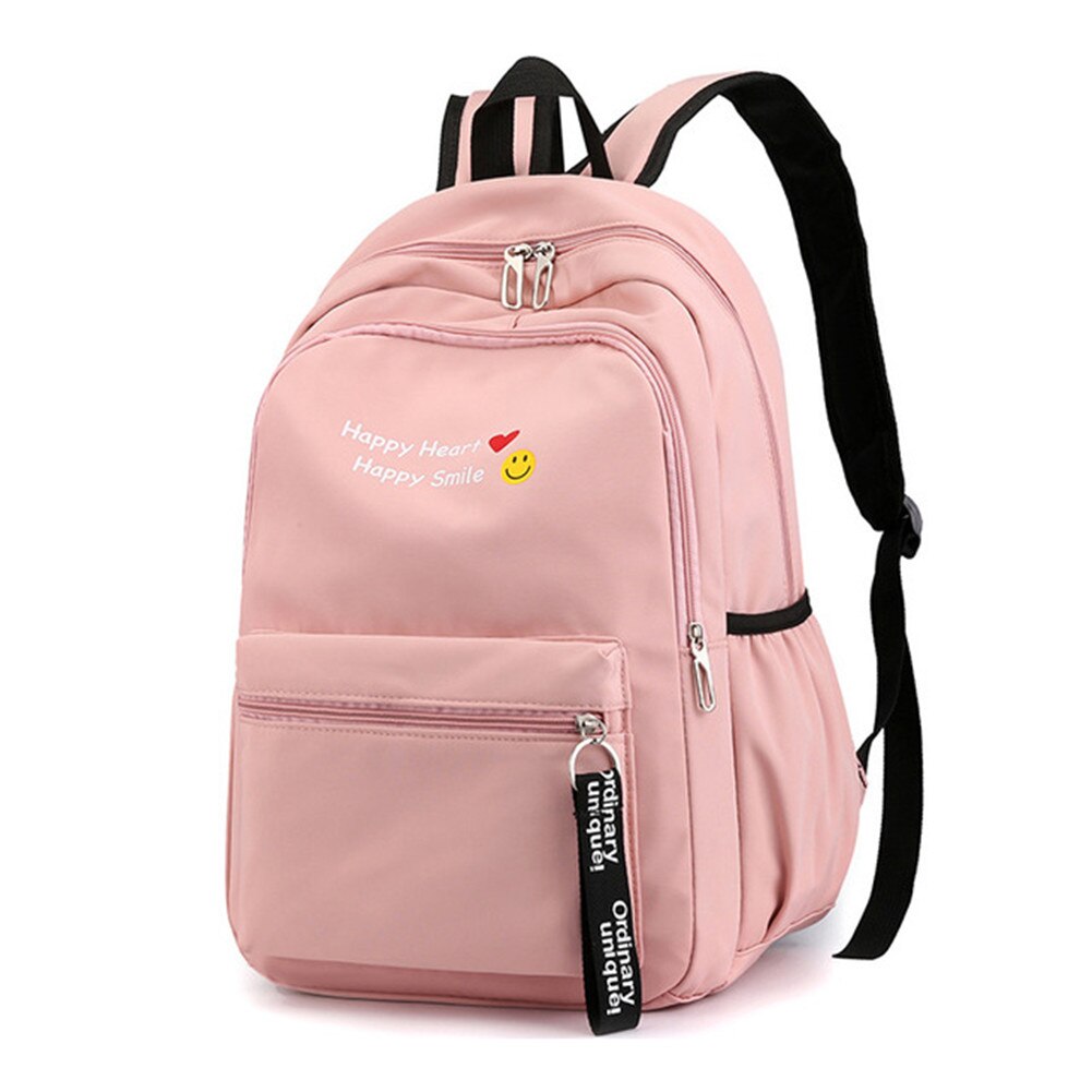 School Bags for Teenage Girls Women Backpack Book bag Big High School bag Durable Travel bags Mochilas Escolar: Pink