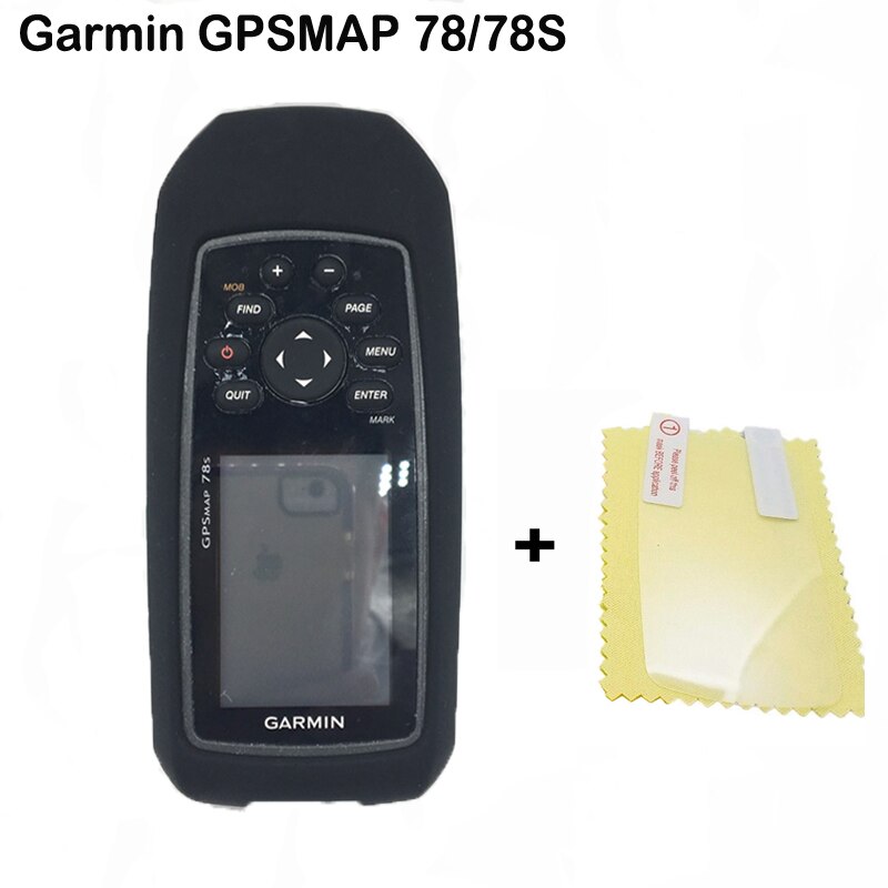 Funda de silicona para Garmin GPSMap 78s 73, Protector de pantalla, accesorios, GPSMAP 78S: Black