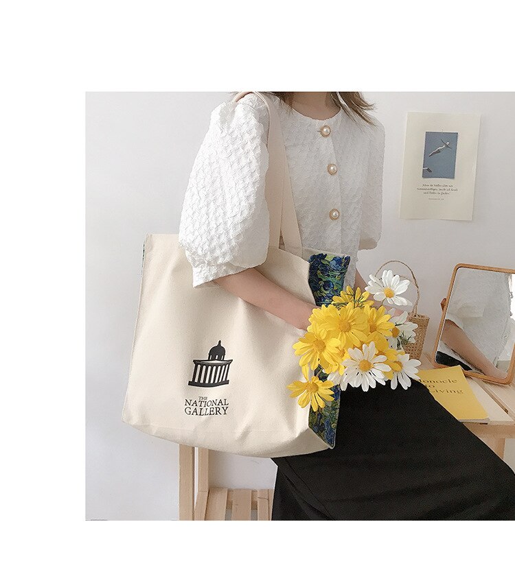 Vrouwen Canvas Boodschappentassen Vrouwelijke Liefde Filosofie Dagelijkse Schoudertassen Dames Olieverf Boeken Tas Handtassen Tote Voor Meisjes