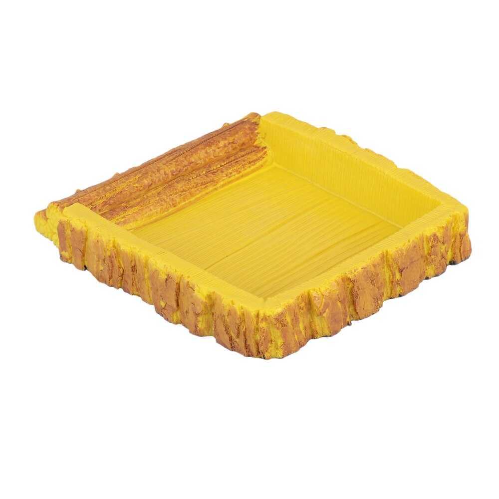 1PC Lizard Turtle Reptile Pet Food Bowl Water Tray Feeding Bowl Drinking Foods Feeder Container: Default Title