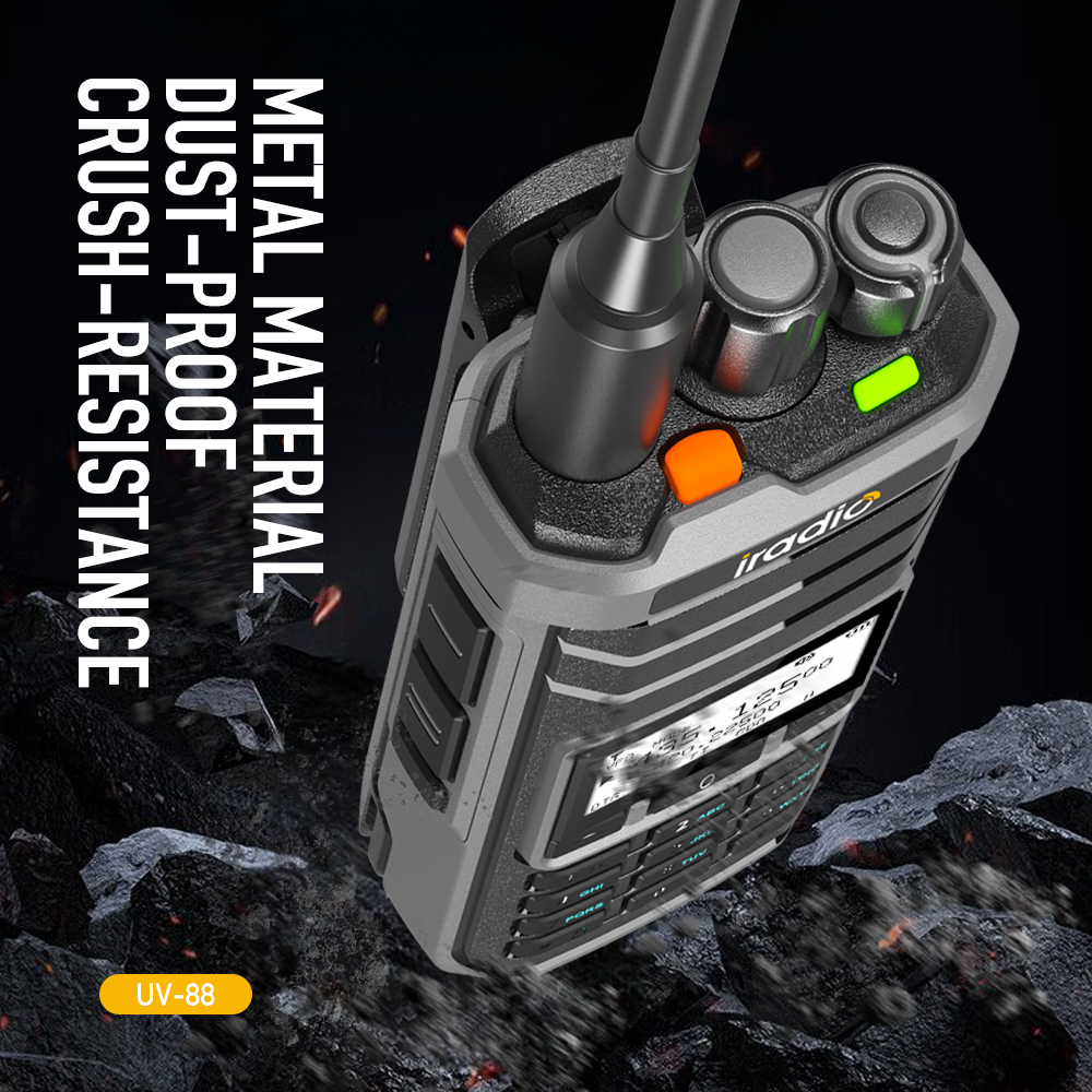 Iradio UV-88 Aviation Air Band AM FM USB CB Handheld Walkie Talkie LW MW SW SSBHF HF VHF UHF UV88