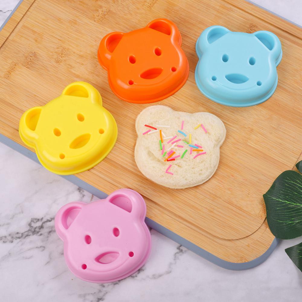 Cortador de sándwich Mini oso de dibujos animados ardilla mar perro pan cuchillo sándwich cortador sellador cocina DIY niños Bento almuerzo molde para hornear