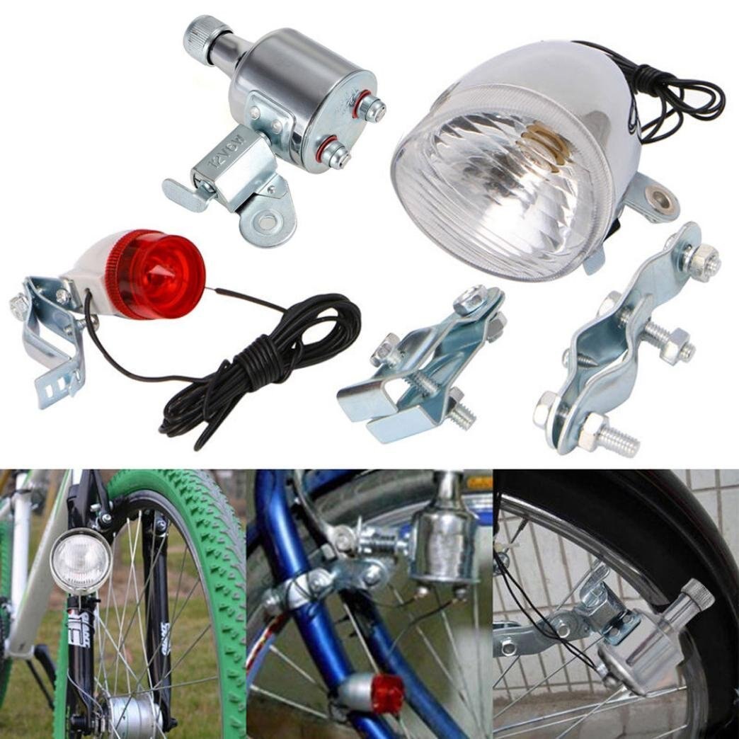 Fietsen Dynamo Aangedreven Koplamp En Achterlicht Fiets Achterlicht Fiets Licht Set Dynamo-Aangedreven